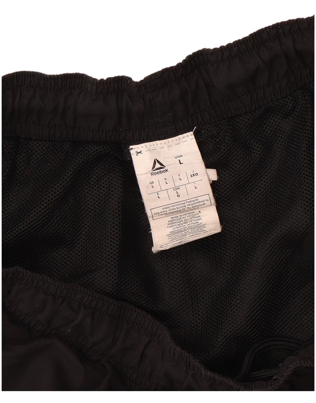 Reebok Mens Sport Shorts Large  Black Polyester