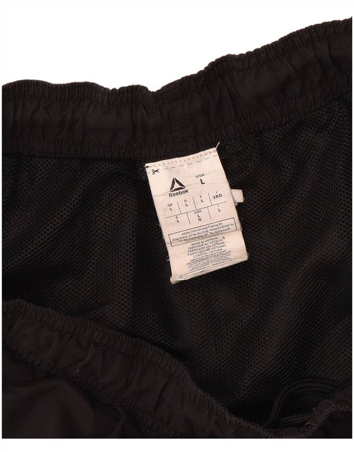 Reebok Mens Sport Shorts Large  Black Polyester