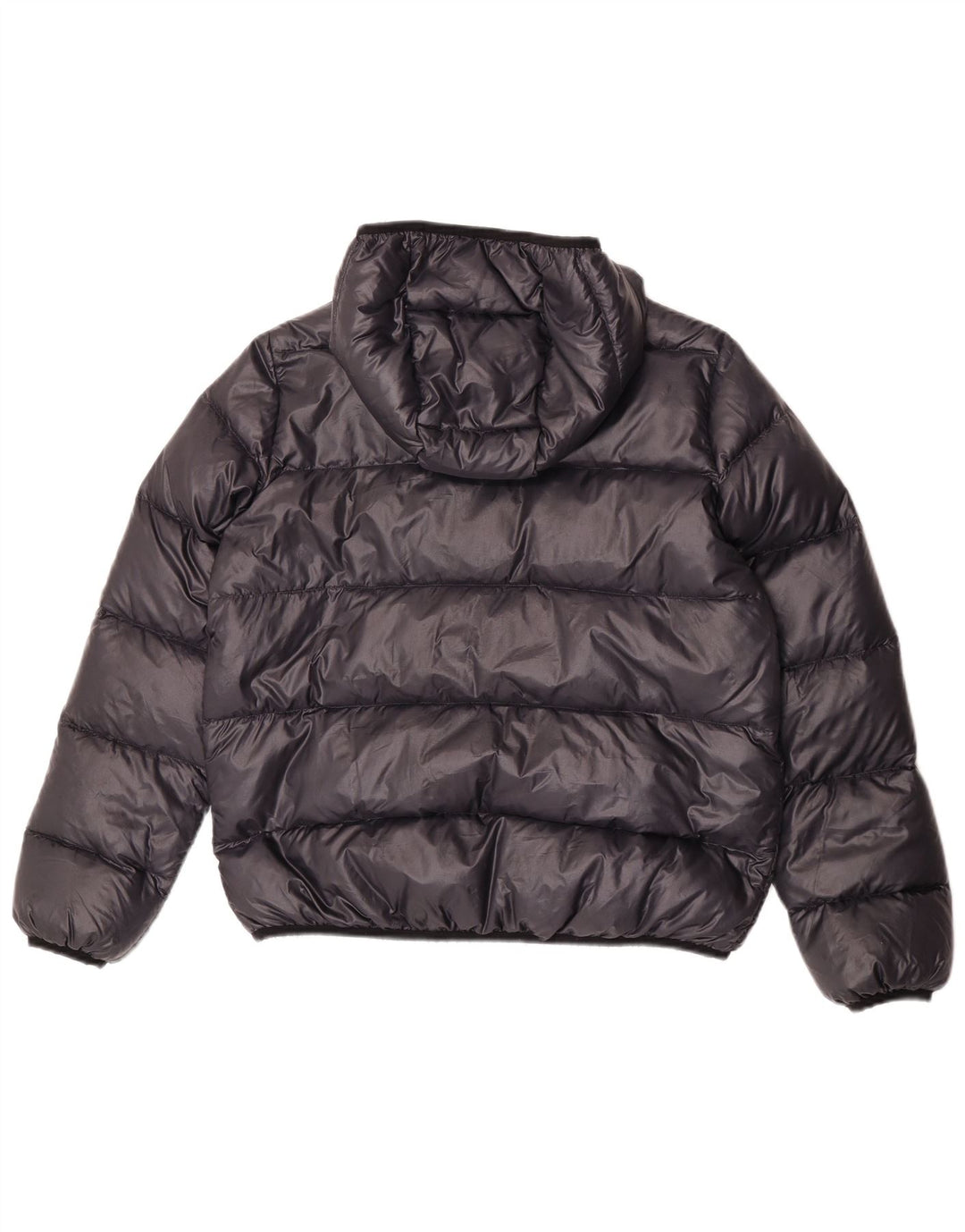 Seventy Womens Hooded Padded Jacket IT 44 Medium Black Polyamide