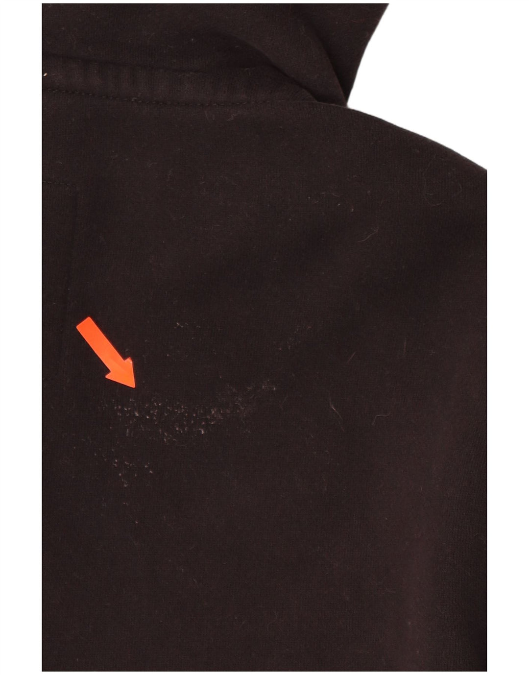 SUPERDRY Mens Graphic Zip Hoodie Sweater Small Black Cotton