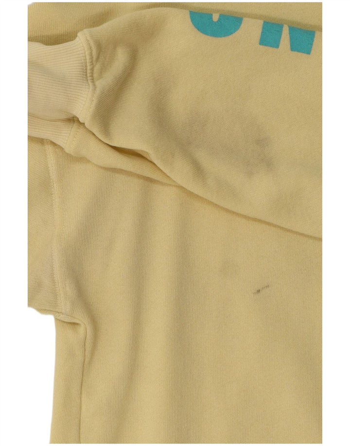 Billabong Mens Graphic Sweatshirt Jumper Small Yellow Cotton