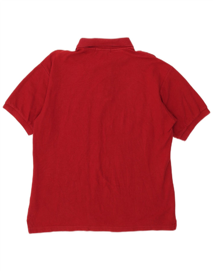 FILA Mens Polo Shirt IT 48 Small Red Cotton