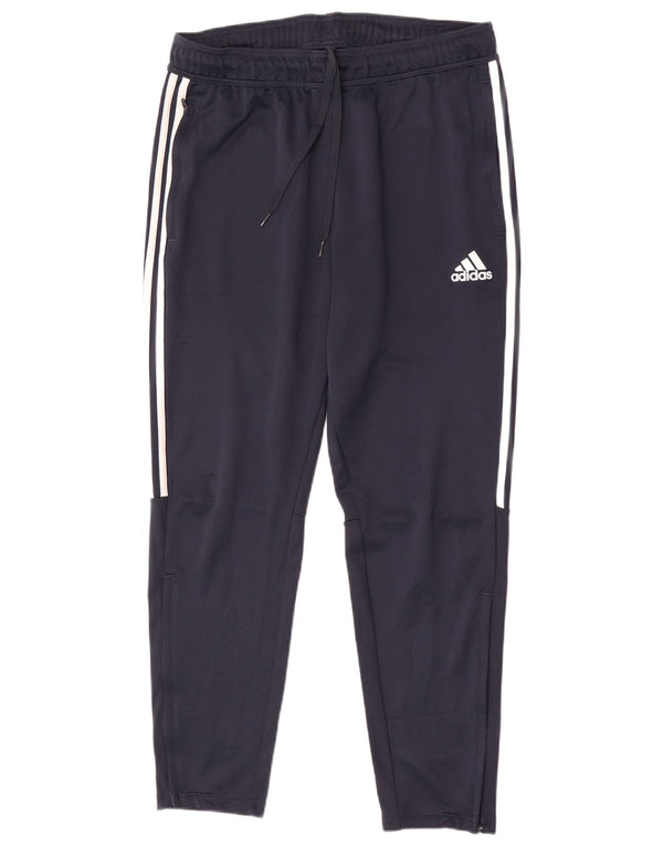 Adidas Mens Tracksuit Trousers Large Navy Blue Polyester