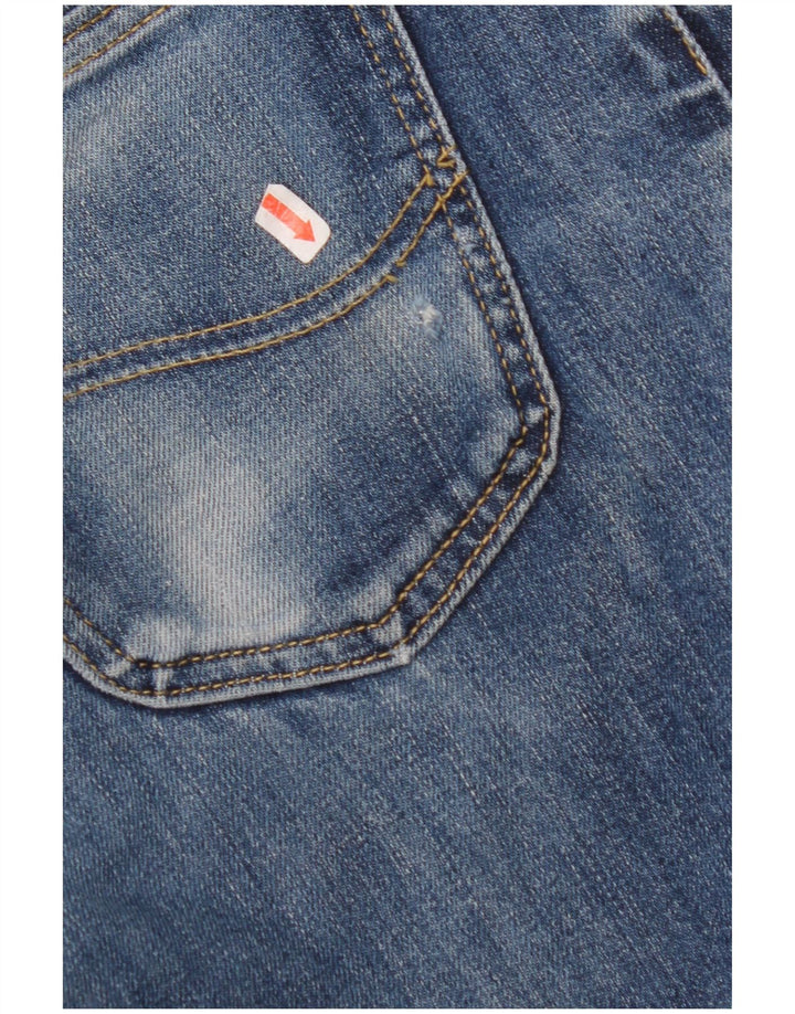 LEE Mens Brooklyn Straight Jeans W36 L36 Blue Cotton