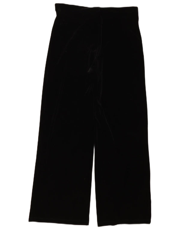 Marks & Spencer Womens Wide Leg Casual Trousers UK 14 Medium W34 L30 Black