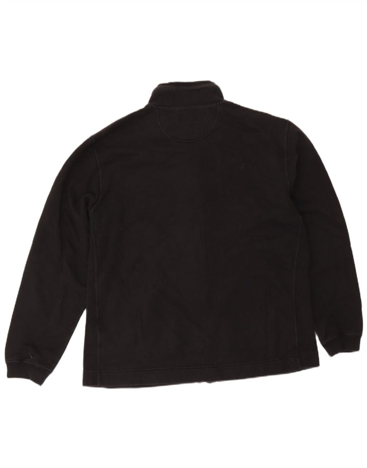Champion Mens Tracksuit Top Jacket XL Black Cotton