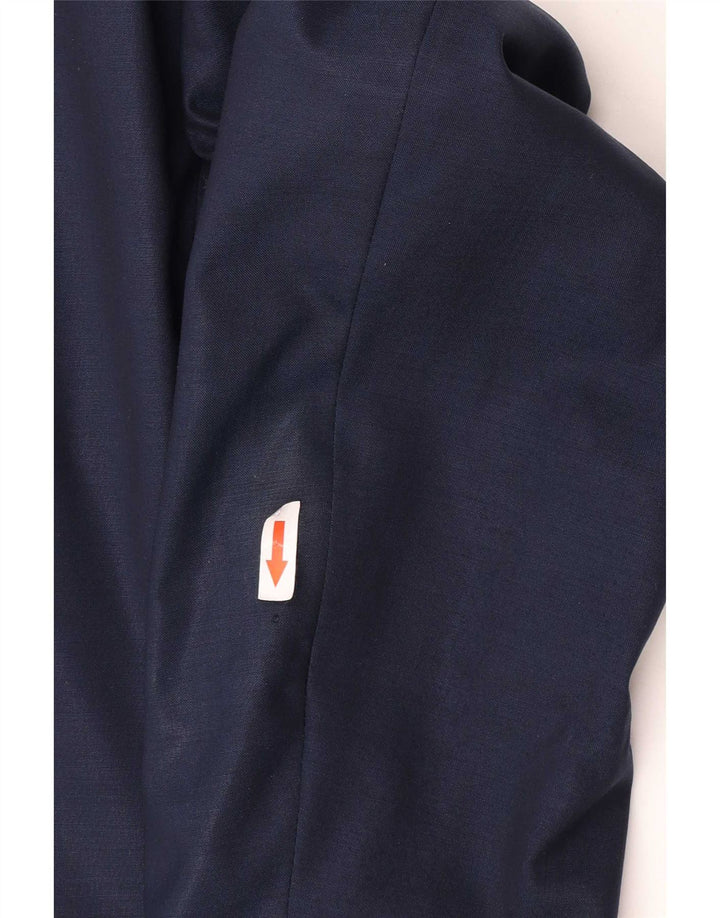 Calvin Klein Mens 1 Button Blazer Jacket IT 48 Medium Navy Blue Wool