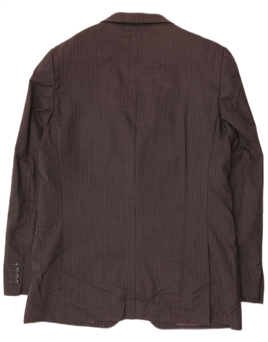 Jaeger Mens 2 Button Blazer Jacket UK 42 XL Grey Pinstripe Wool