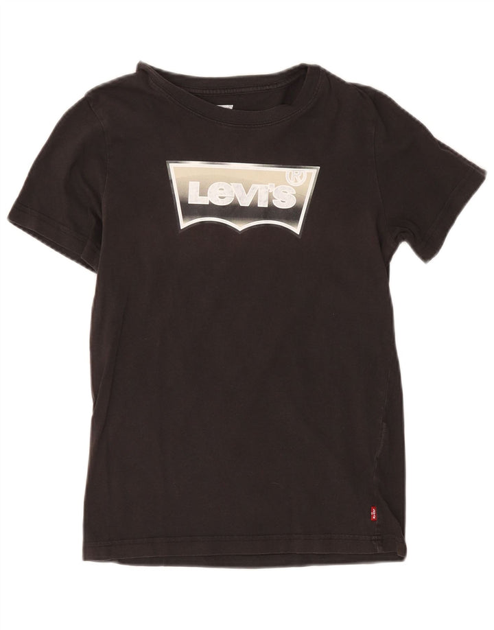 Levi's Boys Graphic T-Shirt Top 11-12 Years Black Cotton
