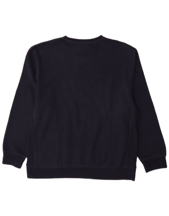 NAUTICA Mens Sweatshirt Jumper 2XL Navy Blue Cotton