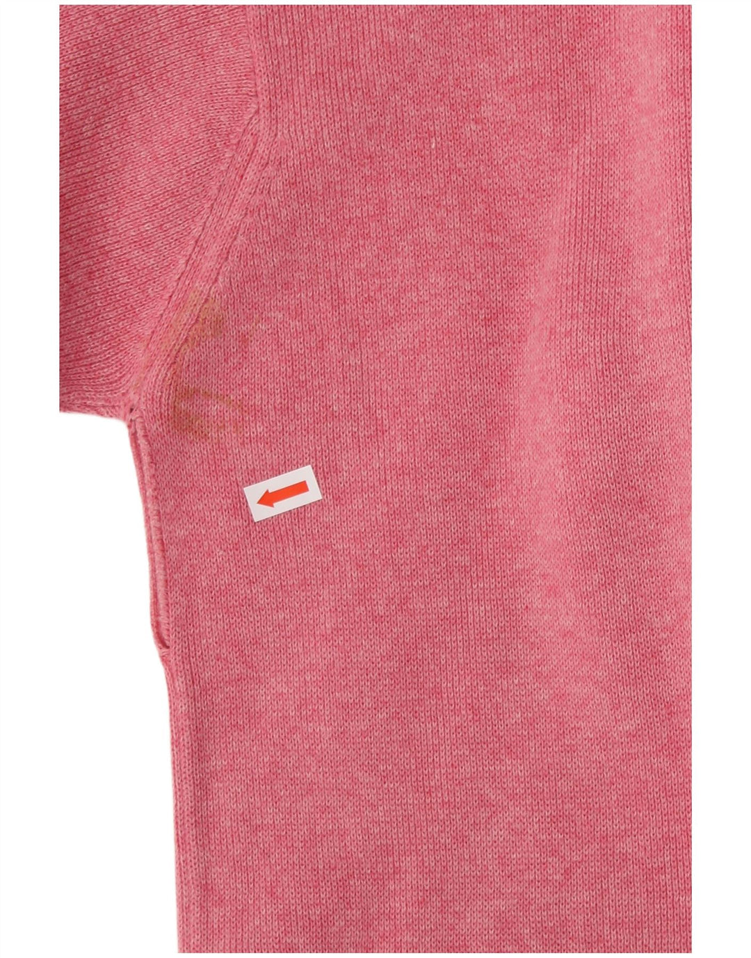 GANT Mens V-Neck Jumper Sweater XL Pink Flecked Cotton