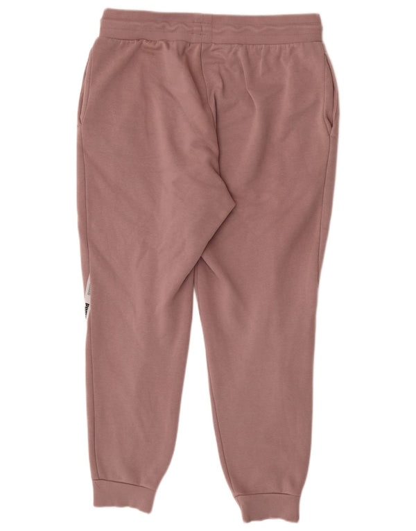 Puma Womens Graphic Tracksuit Trousers Joggers UK 16 Large Pink Colourblock