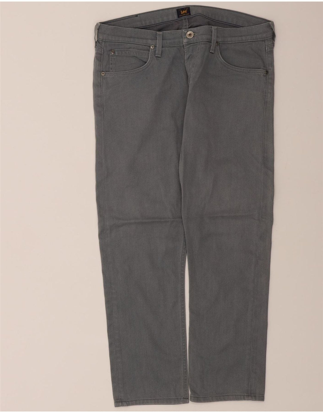 LEE Mens Luke Straight Jeans W34 L26 Grey Cotton Vintage Lee and Second-Hand Lee from Messina Hembry 