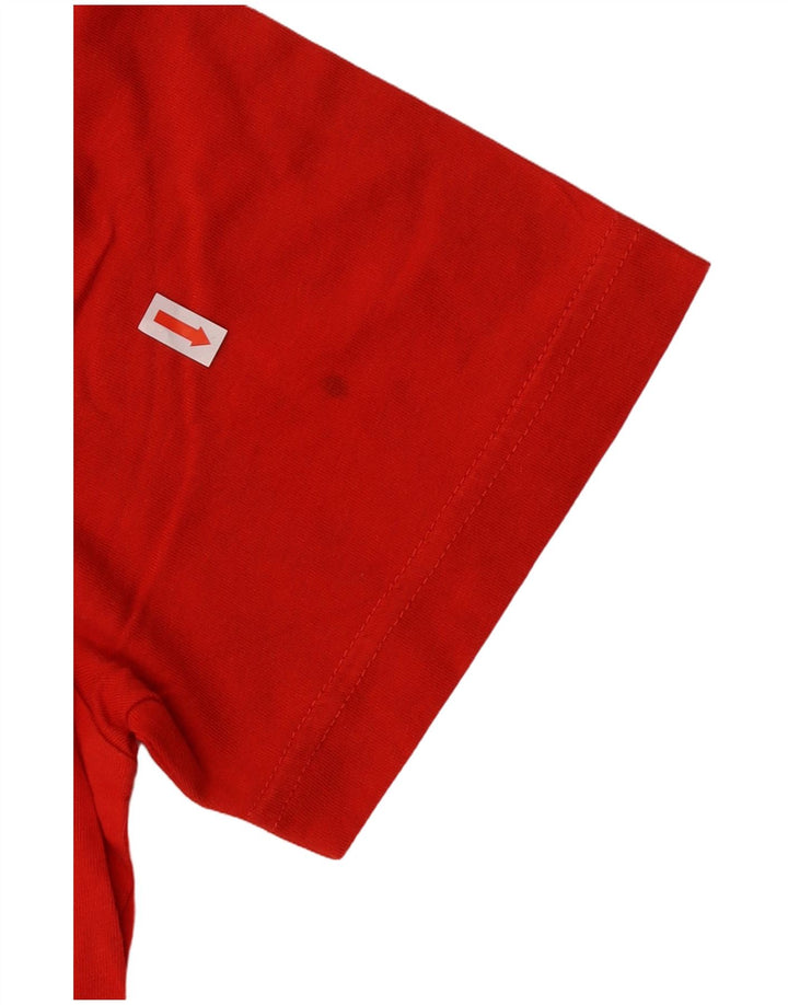 ADIDAS Mens Graphic T-Shirt Top Small Red Cotton