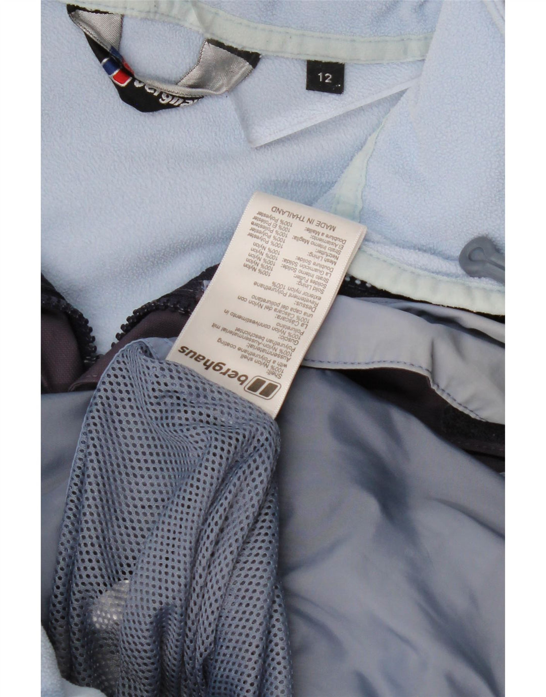 BERGHAUS Womens Hooded Windbreaker Jacket UK 12 Medium Purple Nylon