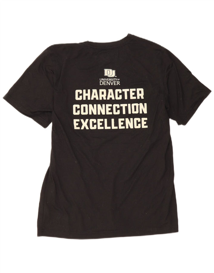 New Balance Mens Graphic T-Shirt Top Large Black Polyester