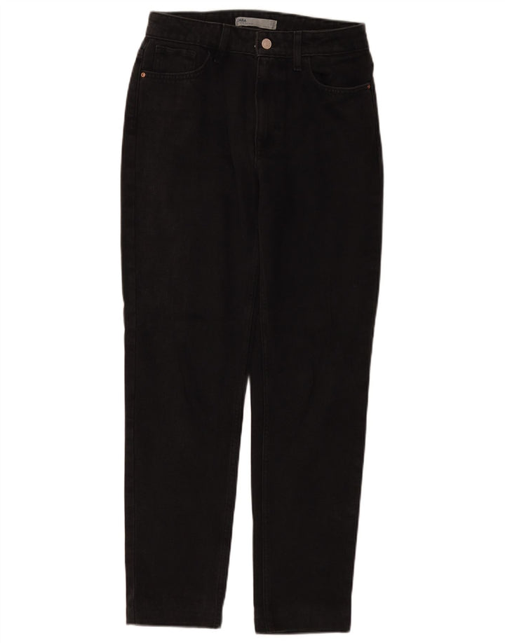 ZARA Womens Tapered Jeans EU 34 2XS W24 L28 Black