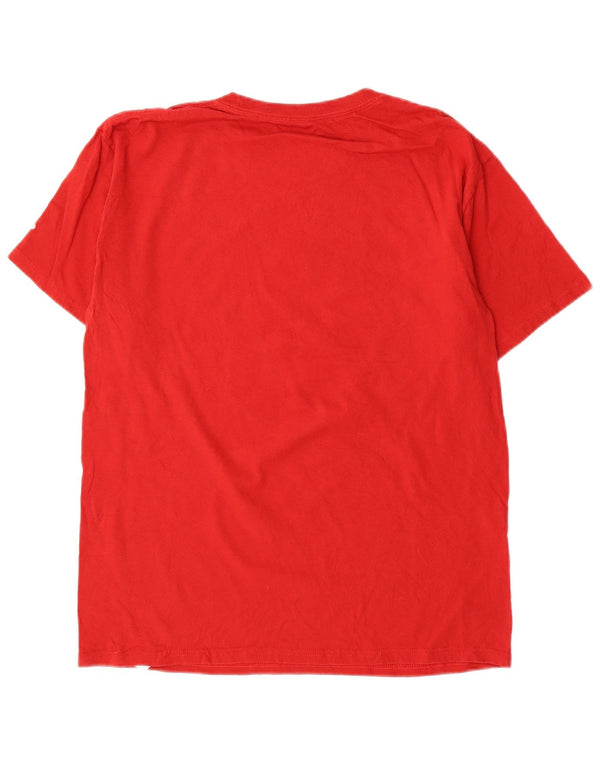 Russell Athletic Mens Graphic T-Shirt Top UK 38/40 Medium Red