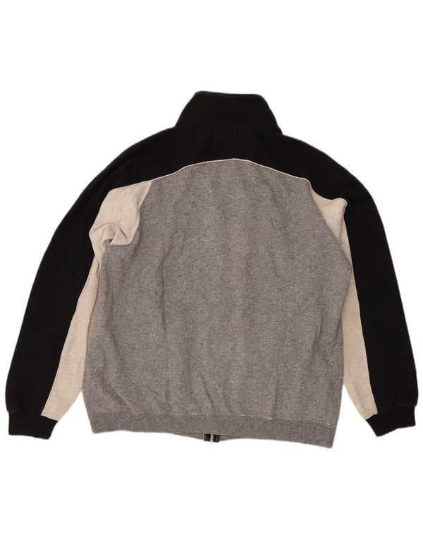 Champion Mens Tracksuit Top Jacket Medium Grey Colourblock Sports