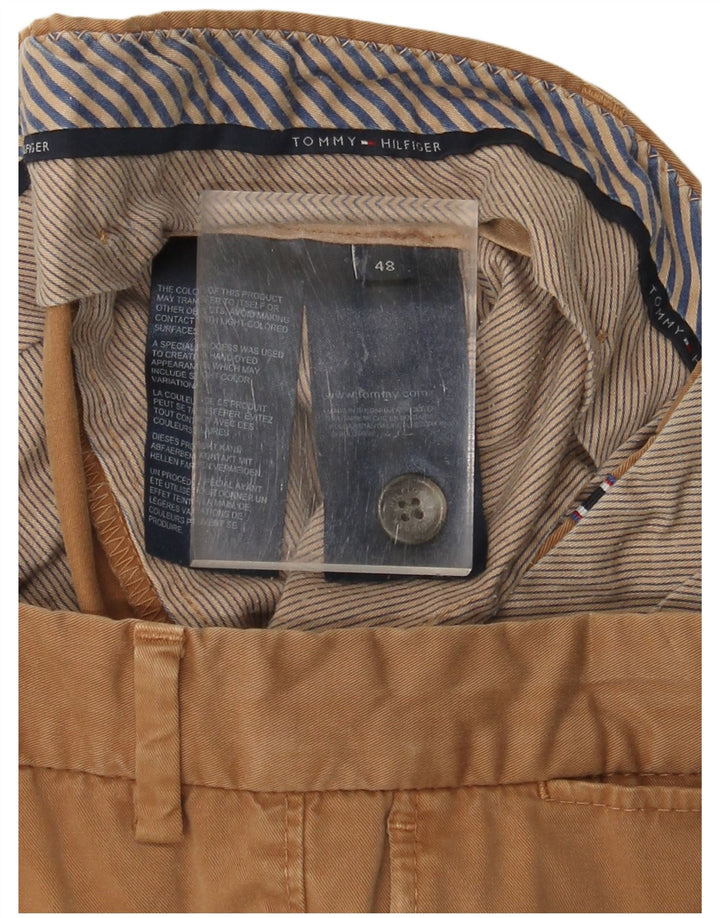 Tommy Hilfiger Mens Chino Trousers IT 48 Medium W32 L30 Beige Cotton
