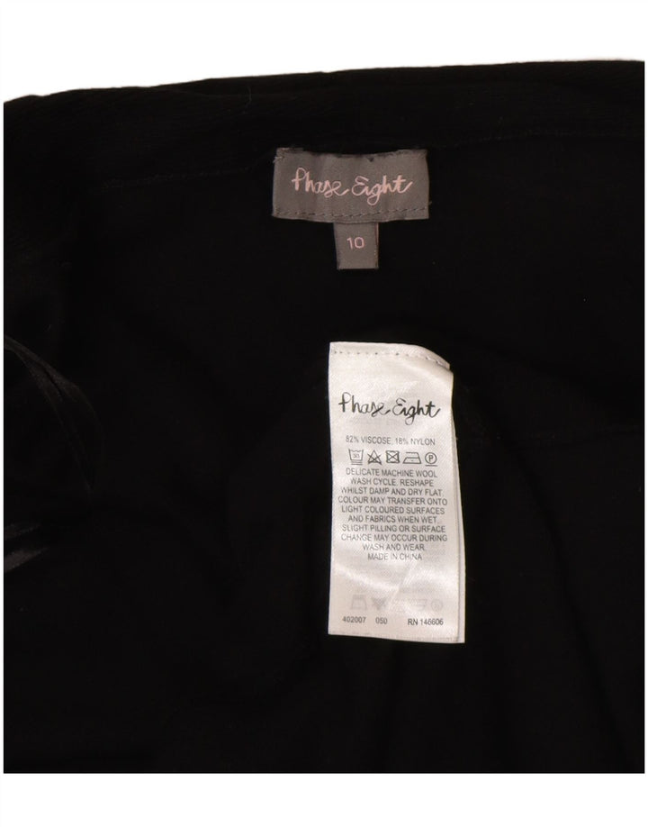 Phase Eight Womens Longline Open Cardigan Sweater UK 10 Small Black