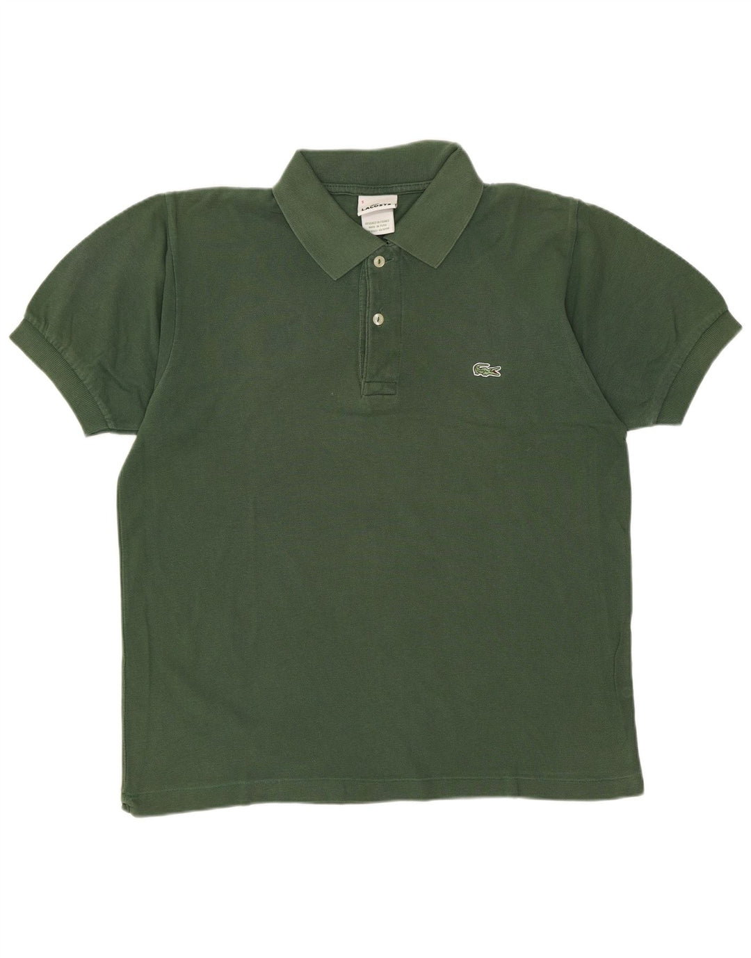 LACOSTE Mens Polo Shirt Size 5 Large Green