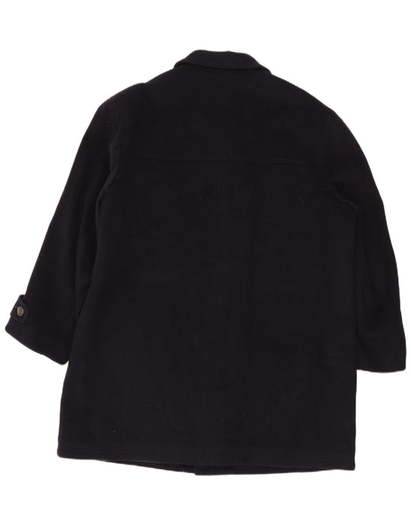 Rehbochloden Mens Overcoat EU 58 4XL Navy Blue Wool