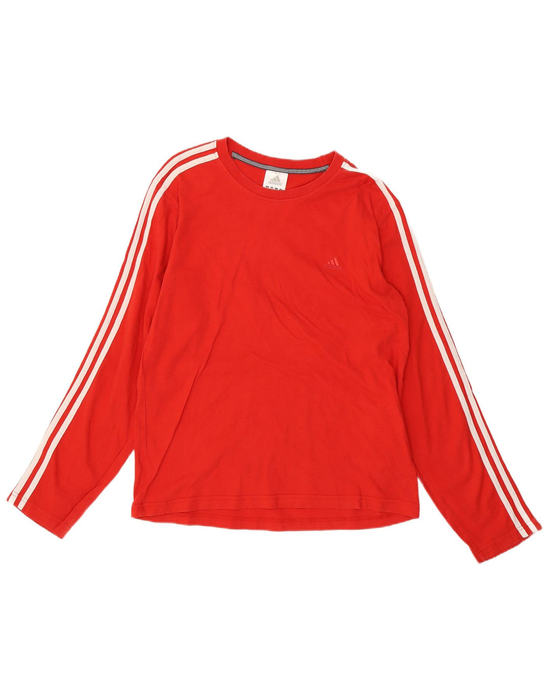 ADIDAS Mens Top Long Sleeve Large Red Cotton