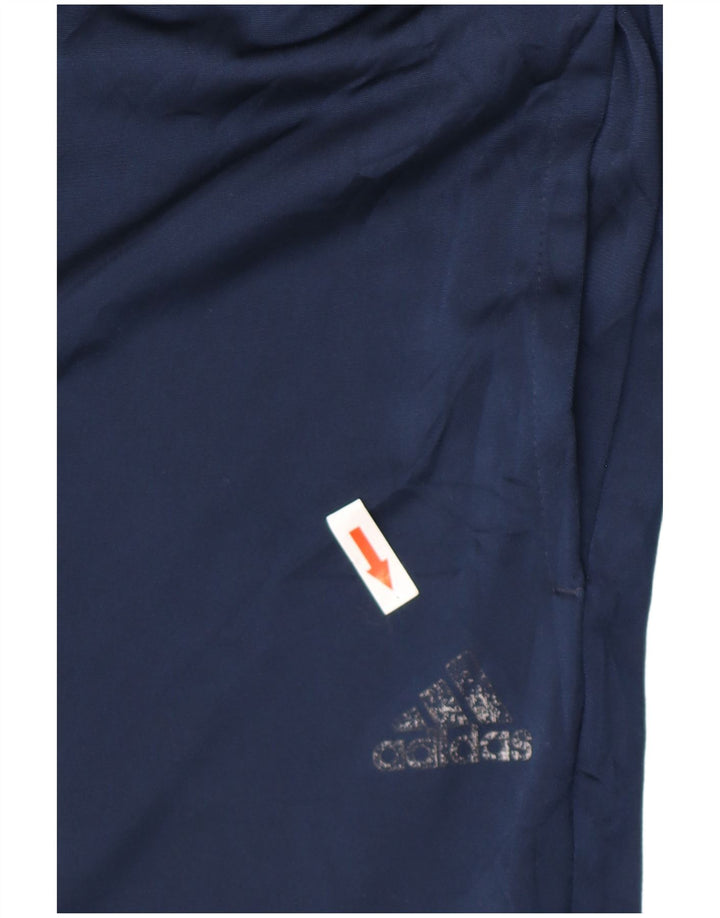 Adidas Mens Tracksuit Trousers Medium Navy Blue Polyester