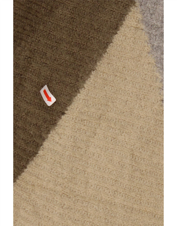 BENETTON Womens Boat Neck Jumper Sweater UK 14 Medium Multicoloured