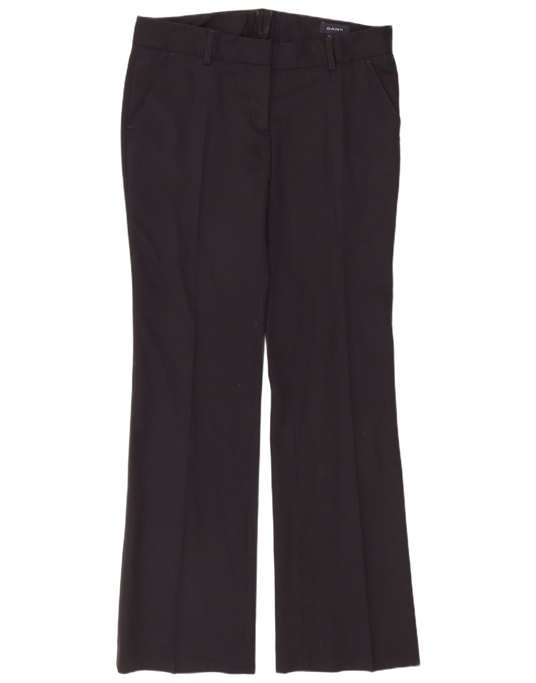 Gant Womens Bootcut Suit Trousers UK 12 Medium W34 L33 Black Wool