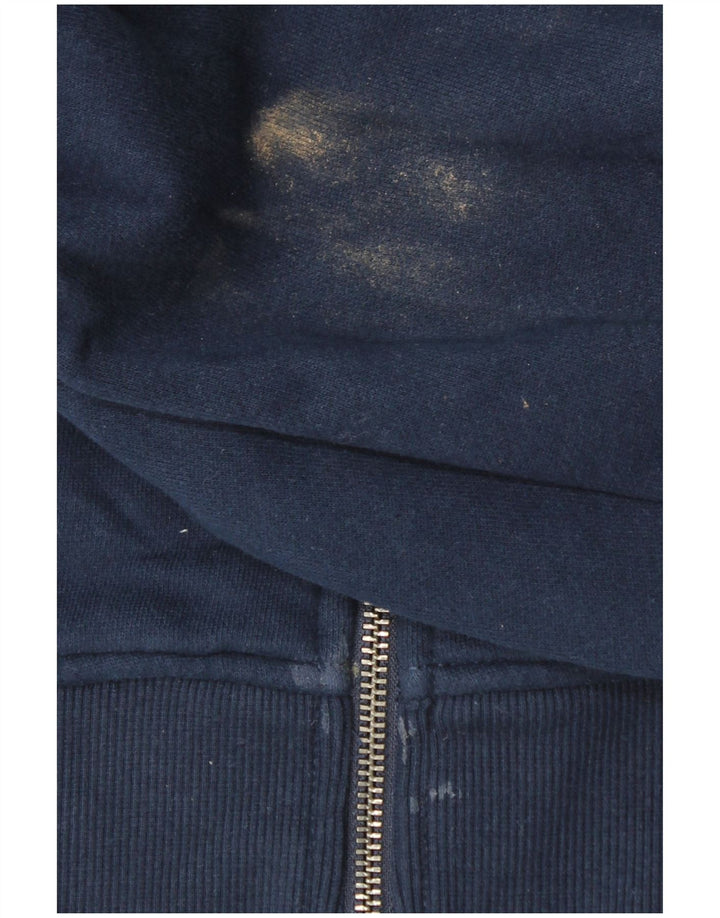 TOMMY HILFIGER Mens Zip Hoodie Sweater Small Navy Blue Cotton