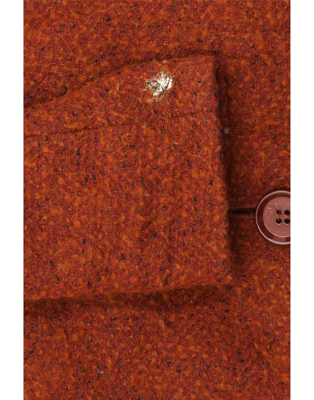 Zara Womens Double Breasted Coat UK 12 Medium Brown Wool
