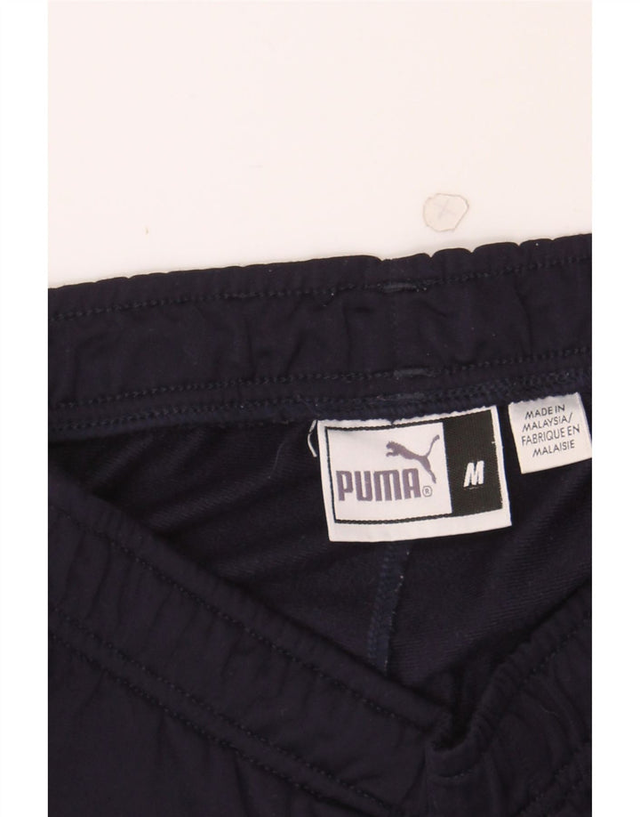PUMA Mens Tracksuit Trousers Medium  Navy Blue Colourblock Vintage Puma and Second-Hand Puma from Messina Hembry 