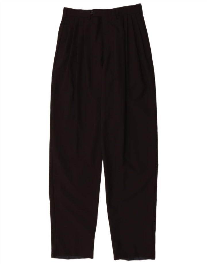 GIAN MARCO VENTURI Mens Pegged Suit Trousers W30 L35 Black