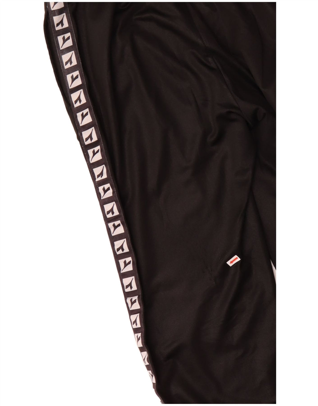 DIADORA Womens Oversized Graphic Full Tracksuit UK 10 Small Black