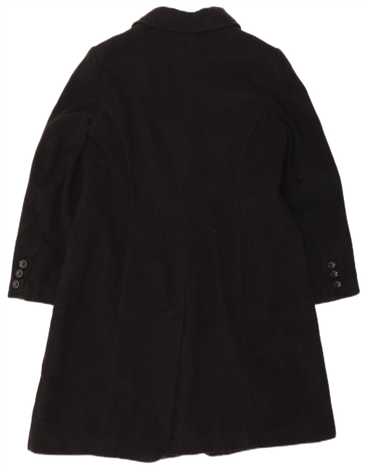 Marks & Spencer Womens Overcoat UK 16 Large  Black Wool