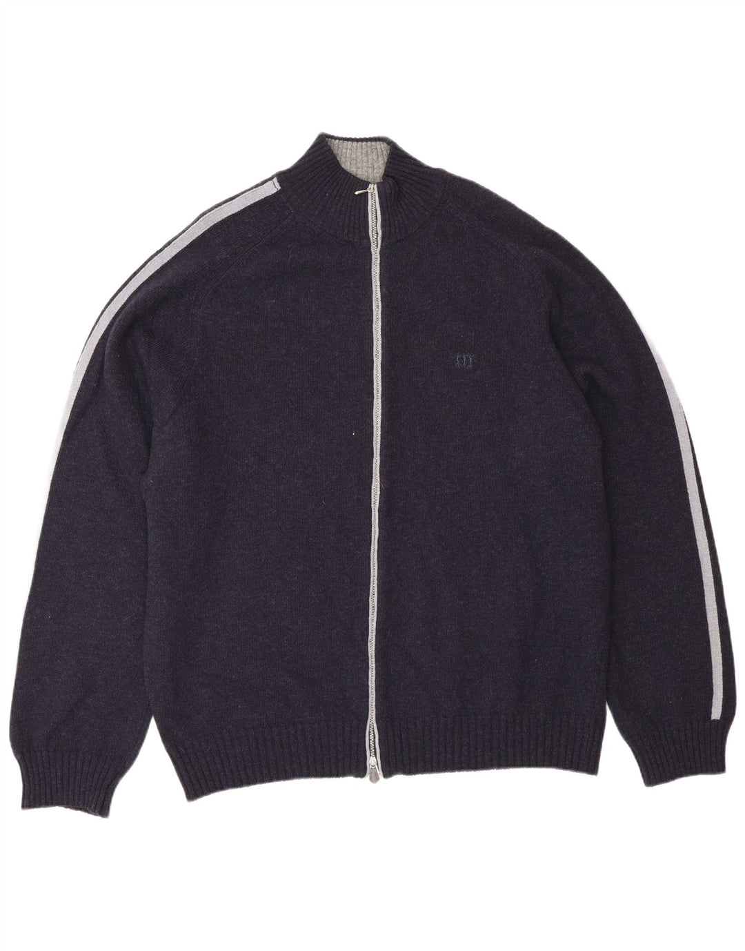 Henry Cottons Mens Cardigan Sweater 3XL Navy Blue Wool