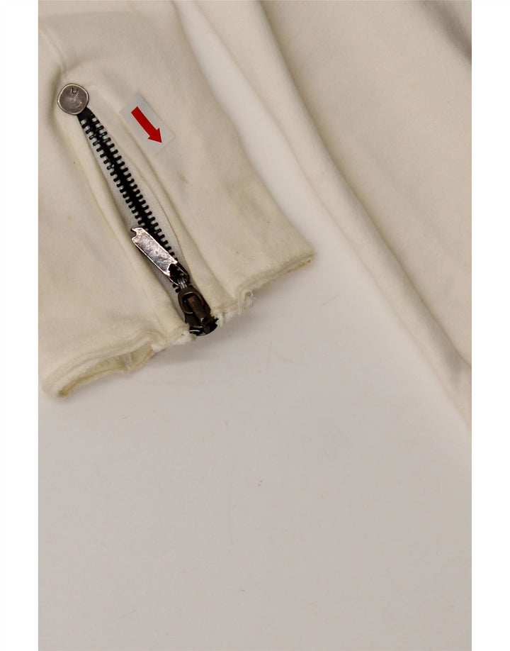 Liu Jo Womens 3 Button Blazer Jacket UK 10 Small White Cotton