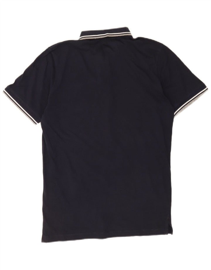 Jack & Jones Mens Polo Shirt Medium Navy Blue