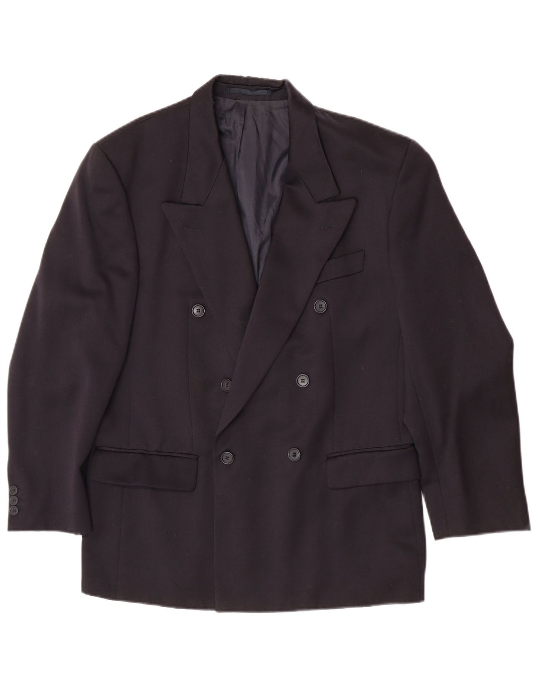 Hugo Boss Mens Double Breasted Blazer Jacket EU 48 Medium Navy Blue