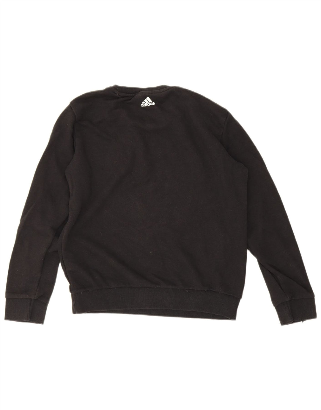 Adidas Womens Graphic Oversized Sweatshirt Jumper UK 8/10 Small Black