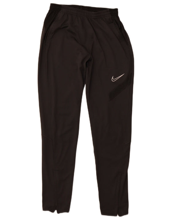 NIKE Mens Dri Fit Tracksuit Trousers Small Black Polyester