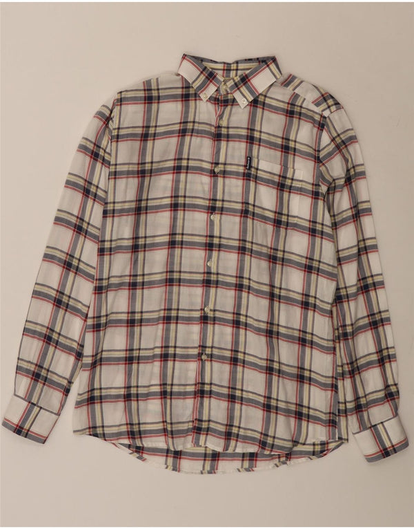 Barbour Mens Tailored Fit Shirt Medium Multicoloured Check Cotton