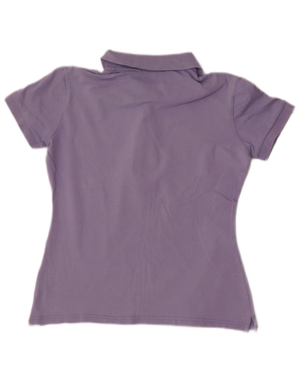 Geox Womens Regular Fit Polo Shirt UK 10 Small Purple