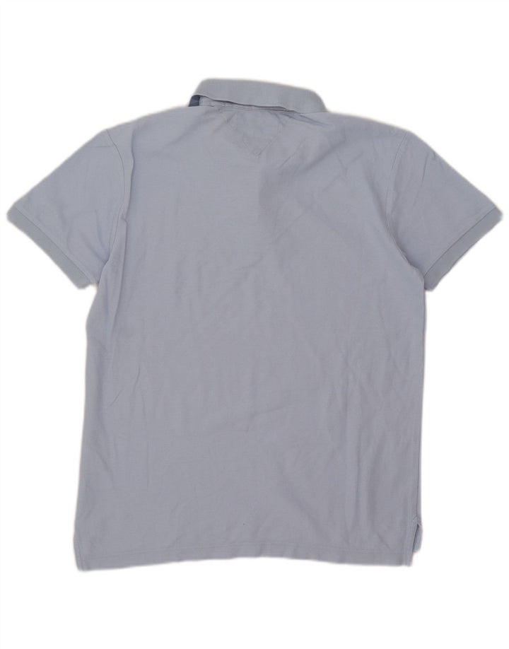 Tommy Hilfiger Mens Regular Fit Polo Shirt Medium Blue Cotton