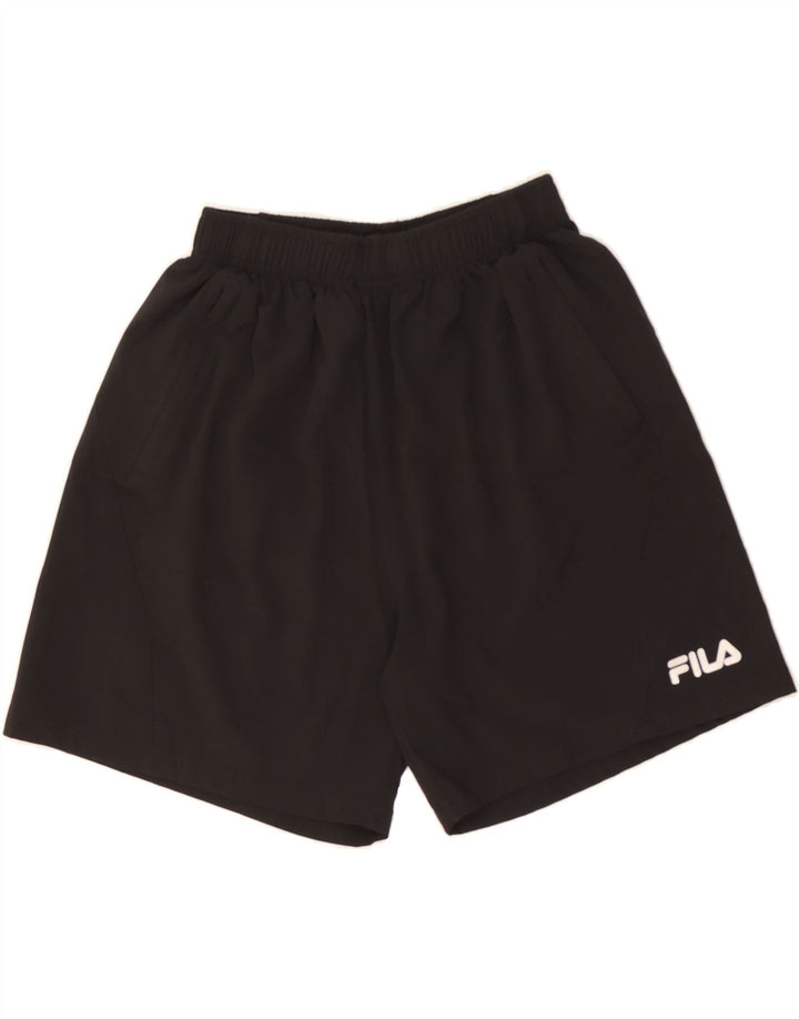 FILA Womens Sport Shorts UK 8 Small  Black Polyester Vintage Fila and Second-Hand Fila from Messina Hembry 