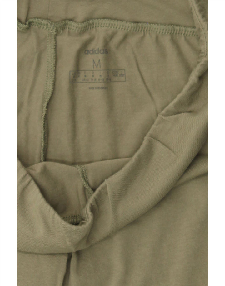 ADIDAS Womens Graphic Leggings UK 12/14 Medium Green Vintage Adidas and Second-Hand Adidas from Messina Hembry 