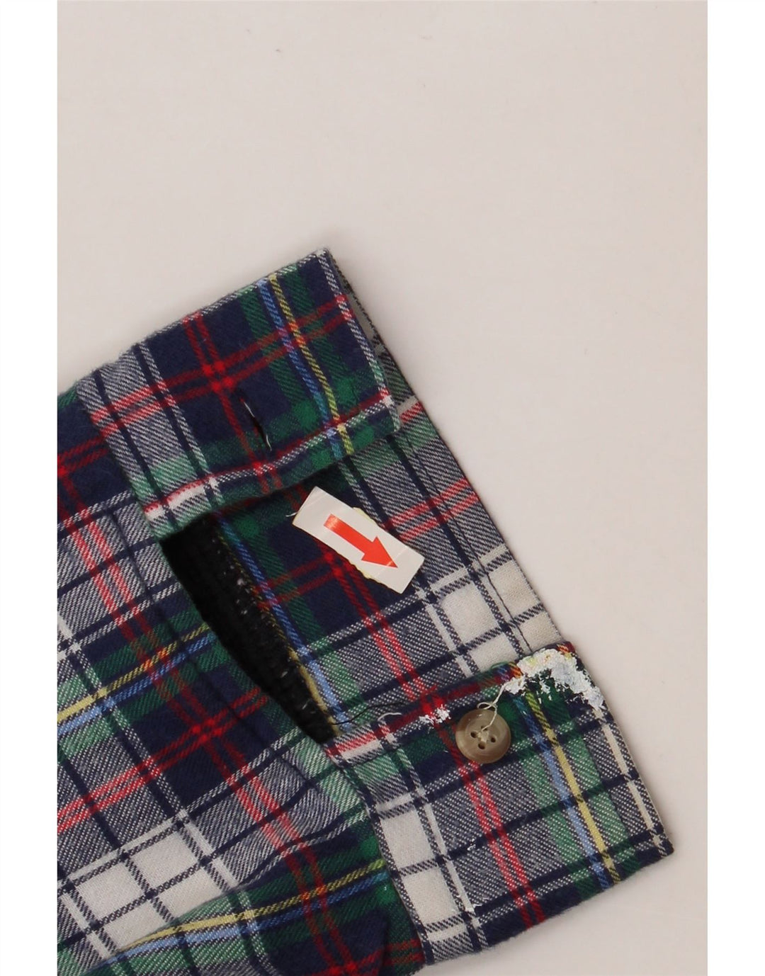 WOOLRICH Mens Flannel Shirt Large Navy Blue Check