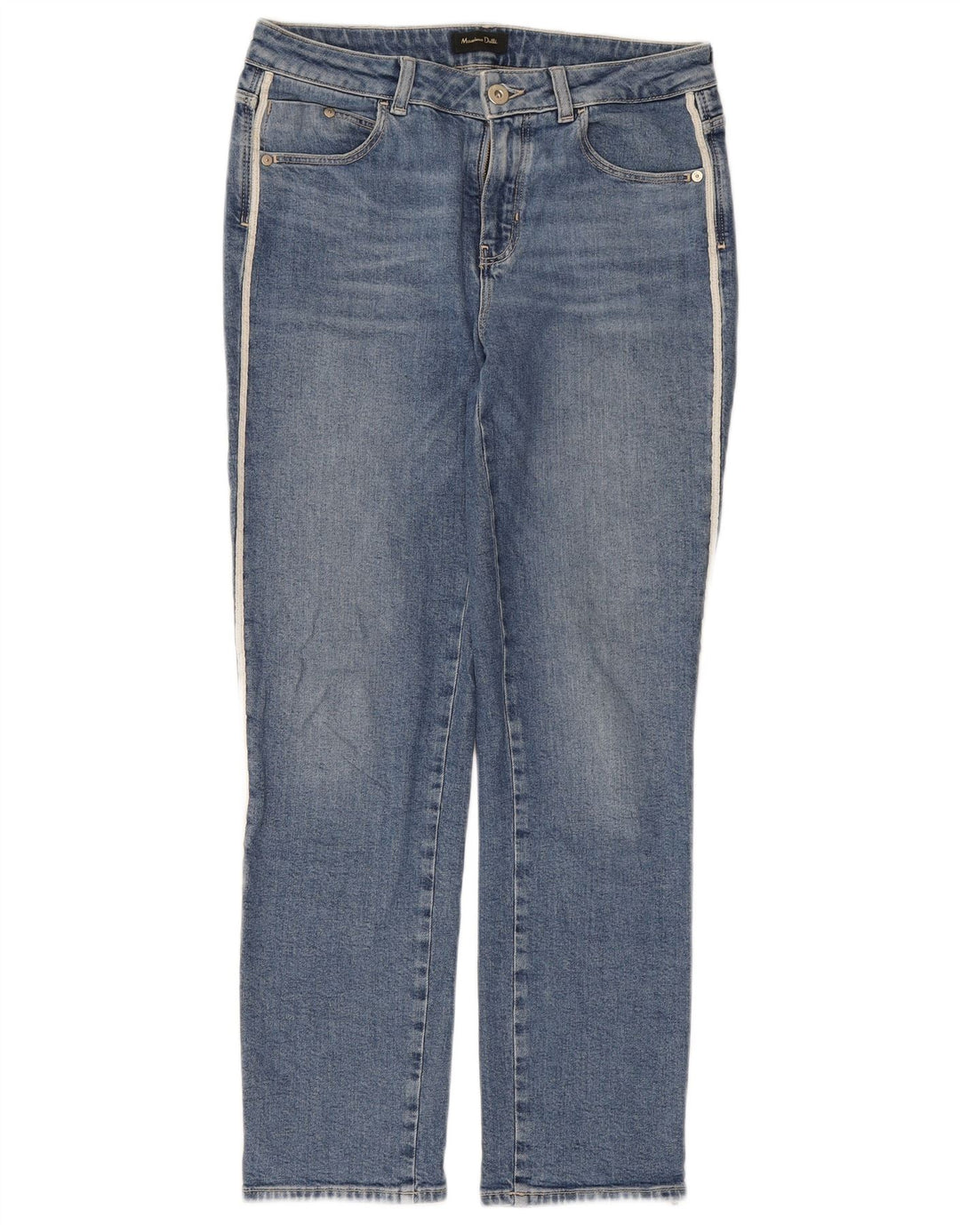 Massimo Dutti Womens Straight Jeans EU 38 Small W28 L27 Blue